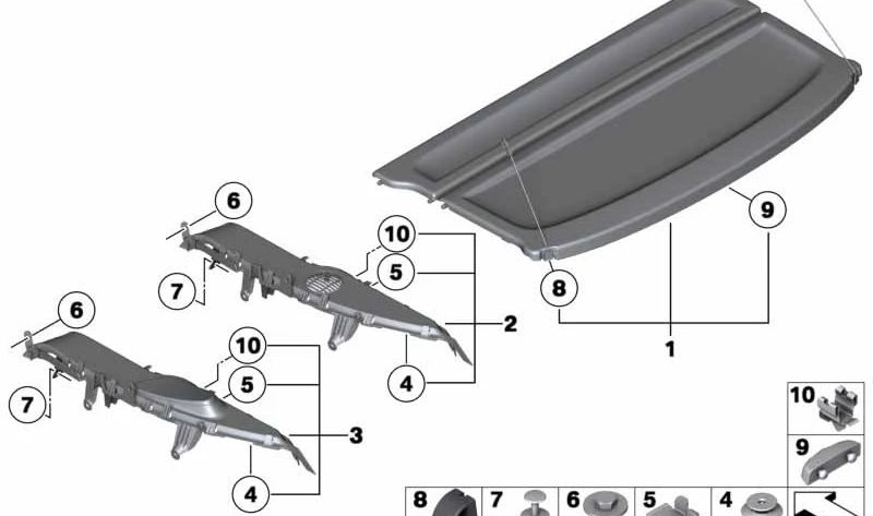 Tampa de borracha OEM 51462993515 para BMW X1 E84 SDRIVE16D, SDRIVE16I, SDRIVE18D (todos os motores e transmissões). BMW original.