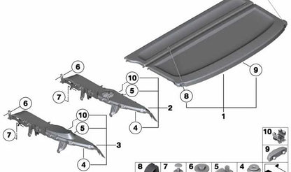 Tampa de borracha OEM 51462993515 para BMW X1 E84 SDRIVE16D, SDRIVE16I, SDRIVE18D (todos os motores e transmissões). BMW original.