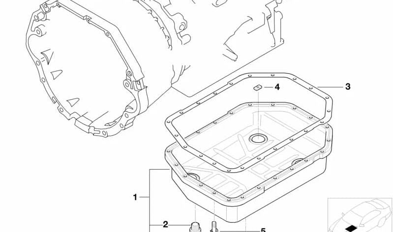 Torx M6x22 OEM 24101423273 para BMW E46, E39, E38, E31, E53, E85, E52. BMW original. Ideal para fixações na caixa de engrenagens e no cárter de petróleo.