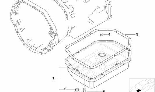 Torx M6x22 OEM 24101423273 para BMW E46, E39, E38, E31, E53, E85, E52. BMW original. Ideal para fixações na caixa de engrenagens e no cárter de petróleo.