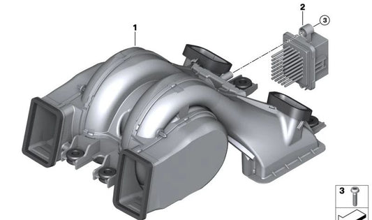 Regulador de ventilador trasero OEM 64119354174 para BMW F90, G30, G31, G60, G61, G68, G90, G99, G32, G11, G12, G70, G05, G18, F95, G07, G09, I20. Original BMW.