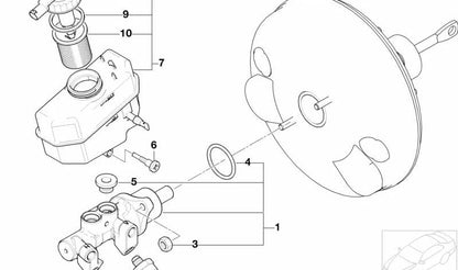 Befestigungsschraube für BMW E46, F90, G30, G31, G38, G32, G12, G12, F97, G01, G08, F98, G02, E89 und Mini R50, R52, R53 (OEM 34336781283). Original BMW