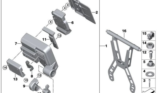 Cuadro de instrumentos OEM 62118528443 para motos BMW R1200GS, F850GS, R1250RT... y más. Original BMW Motorrad.