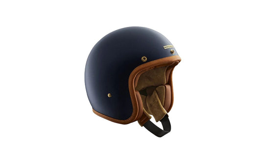 Casco Bowler azul mate talla 55/56 OEM 76317913002 para todas las motos BMW. Original BMW Motorrad.