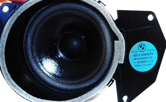 Rear left speaker OEM 65138360679 for BMW E36 (316i, 318i, 320i, 323i, 325i, 328i, M3). Original BMW.