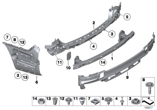 Junta OEM 51127183888 para BMW F07, F07N, F10, F10N, F11, F11N, F18, F18N, F06, F06N, F12, F12N, F13, F13N, F01, F01N, F02, F02N, F04. Original BMW.