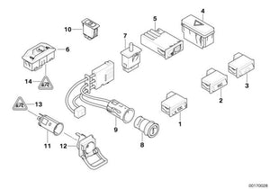 Sunroof Switch For Bmw E38 E39 E46 E53 E6X E83. Original Spare Parts