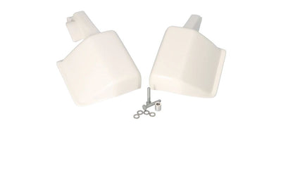 Kit protector de manos blanco OEM 71602303496 para BMW Motorrad {F650GS, F700GS, F750GS, F800GS, F850GS, F900XR, G310GS, R1200GS, R1250GS, S1000XR}. Original BMW.
