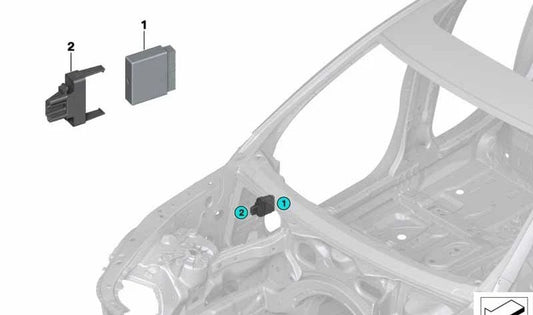 Prise en charge de l'unité de contrôle (PDC) OEM 66339282427 pour BMW F07, F07N, F10, F10N, F11, F11N, F18, F18N, F06, F06N, F12, F12N. BMW d'origine.