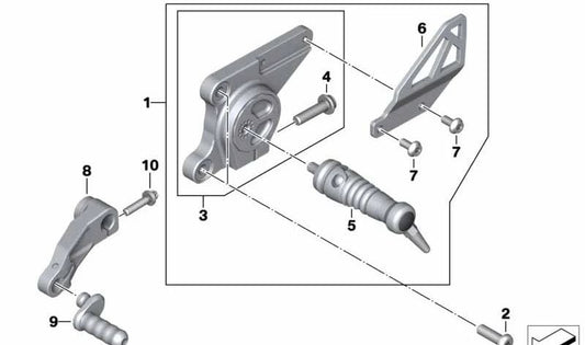 Palanca de cambio ajustable OEM 46718396521 para BMW Motorrad R nineT (2014-2023), R nineT Pure, R nineT Scrambler, R nineT Urban G/S. Original BMW Motorrad.