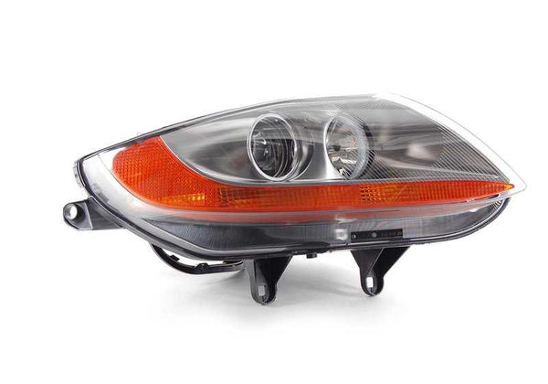 Faro delantero derecho con acabado cromado OEM 63127165666 para BMW E85 (Z4). Original BMW.