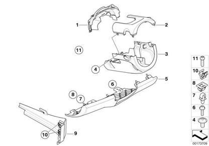 Tornillo cabeza con borde OEM 07147077846 para MINI R50, R53, R56, R56 LCI, Clubman R55... y más. Original BMW y MINI.