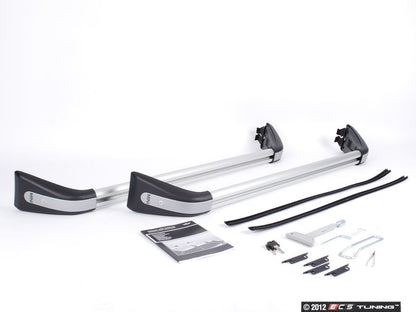 Barras de rack de teto (base de transporte) OEM 82712149225 para MINI R56, R56 LCI, Clubman R55, Clubman R55 LCI. MINI originais.