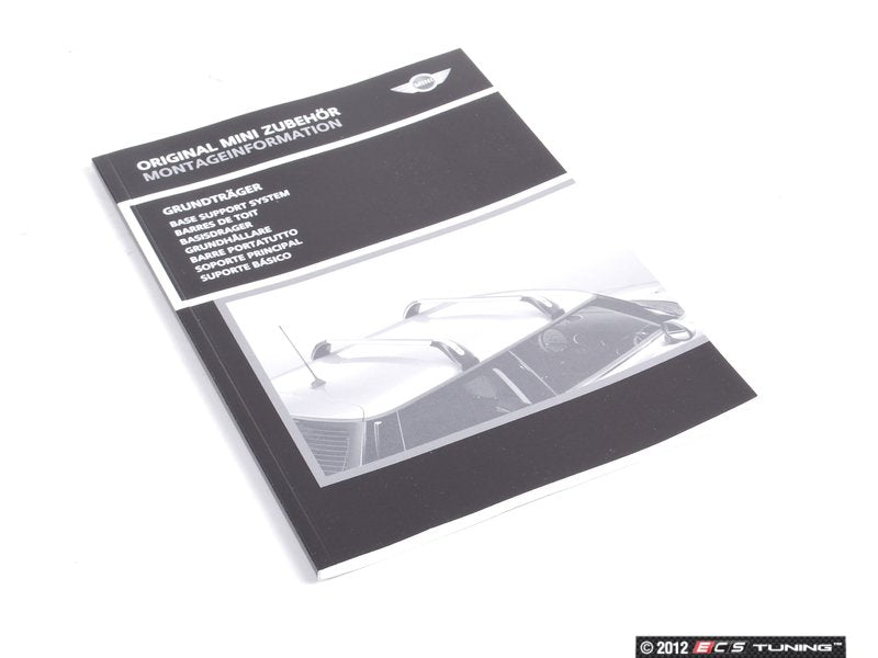 Barras de rack de teto (base de transporte) OEM 82712149225 para MINI R56, R56 LCI, Clubman R55, Clubman R55 LCI. MINI originais.