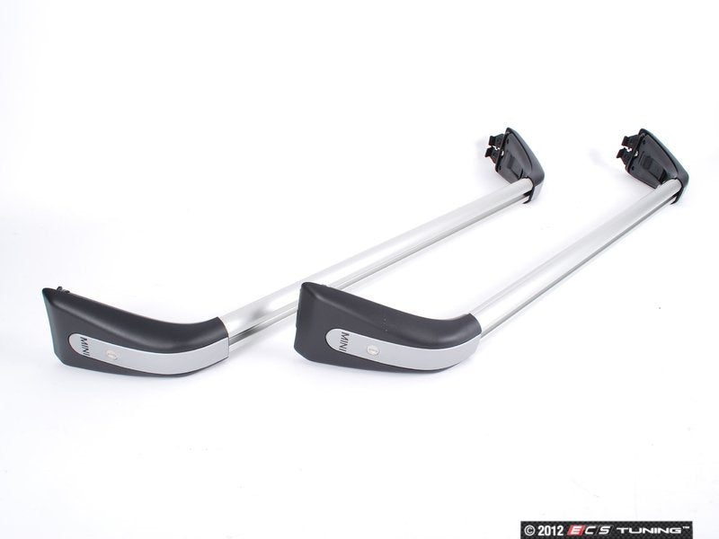 Barras de rack de teto (base de transporte) OEM 82712149225 para MINI R56, R56 LCI, Clubman R55, Clubman R55 LCI. MINI originais.