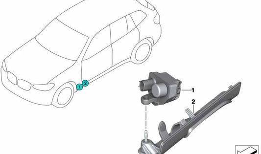 Left light module for BMW X3 F97, G01, G08, X4 F98, G02 (OEM 63178072707). Original BMW