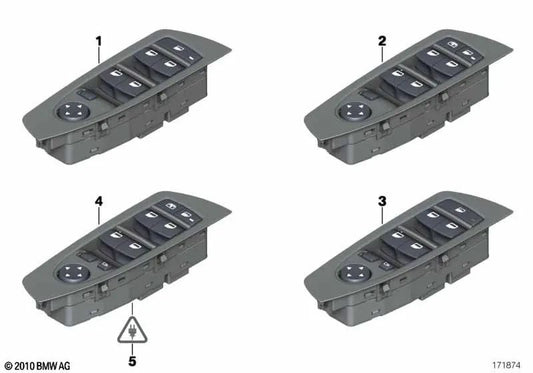 Centre de changement d'unité de contrôle pour la série BMW 7 F01, F01N, F02, F02N, F04 (OEM 61319241907). BMW d'origine.