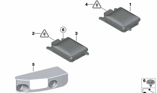 Écran gauche pour la série BMW 7 F01, F02, F04 (OEM 66326783357). BMW d'origine