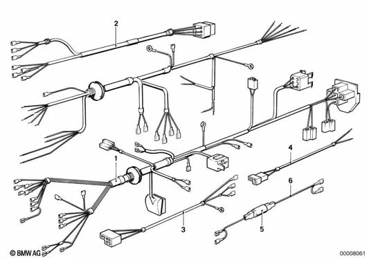 Chassis del segmento del ponte per cavi per BMW (OEM 61111243194). BMW originale