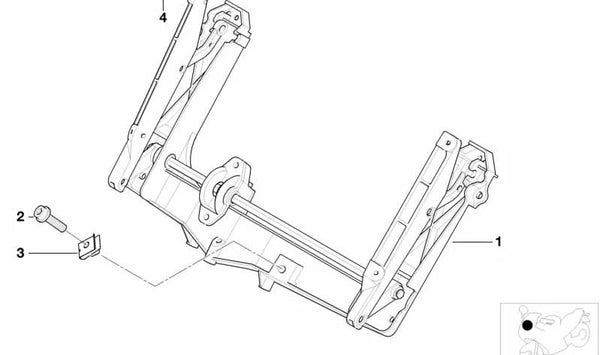 Goma de apoyo OEM 46632347648 para BMW Motorrad R1200GS, R1200GS Adventure, R1200R, R1200RT, HP2 Megamoto. Original BMW Motorrad.