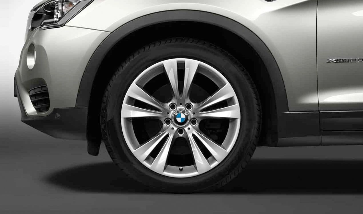 Llantas de aleación diseño Doble Radio 309 OEM 36116787580 para BMW F25 y F26. Medidas 8,5x19 ET38. Plata reflex. Compatible con modelos X3. Original BMW.