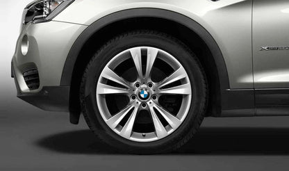 Llantas de aleación diseño Doble Radio 309 OEM 36116787580 para BMW F25 y F26. Medidas 8,5x19 ET38. Plata reflex. Compatible con modelos X3. Original BMW.