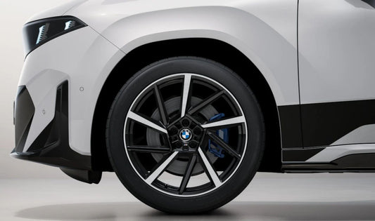 Llanta de aleación 9x21 ET26 M Star Spoke 1050 bicolor Jet Black uni/muy pulido OEM 36115A76597 para BMW, compatible con RDC. Original BMW.