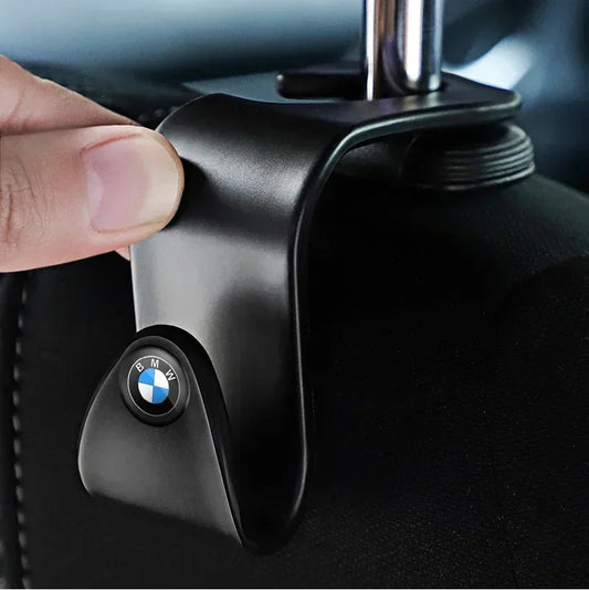 Portable BMW Seat Back Hooks - Available in Black and Carbon