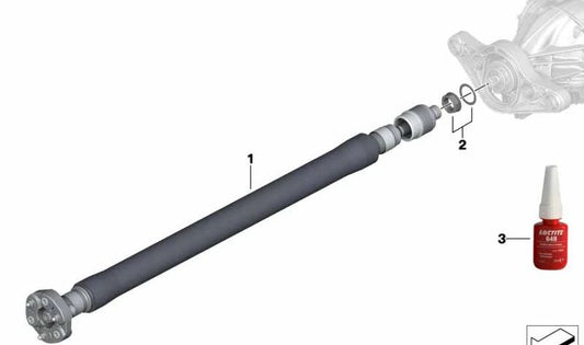 Árbol de transmisión OEM 26108089609 para BMW F80, F82, F83. Original BMW.