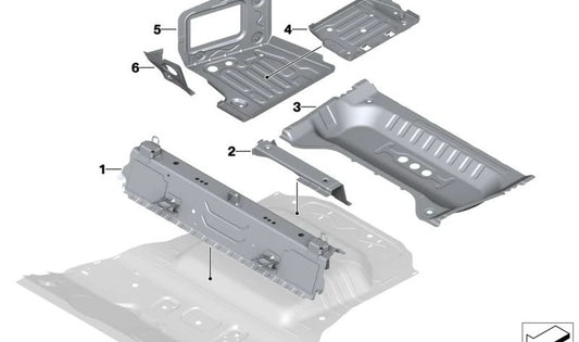 Linksrad/Eingangsübergang für BMW X3 F97, G01, G08, X4 F98, G02 (OEM 41007493925). Original BMW