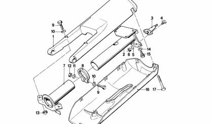 Carcasa inferior de columna dirección OEM 32311152990 para BMW E12, E28 y E24. Pieza original BMW.