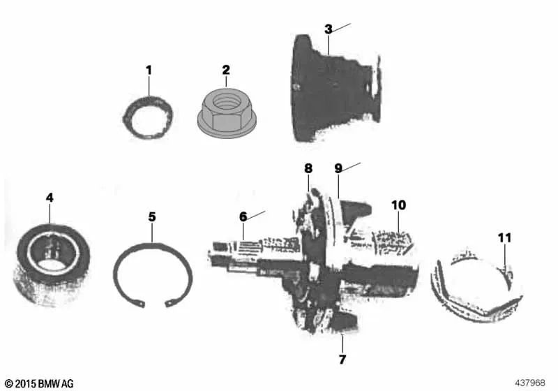 Sicherheitsplatte für BMW E28, E34, E24, E23, E32 (OEM 33411123973). Original BMW