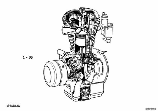 Conjunto de juntas de motor OEM 11000008415 para BMW E46, E60, E61, E63, E64, E65, E66, E67, E83, X3, Z3, Z4. BMW genuíno.