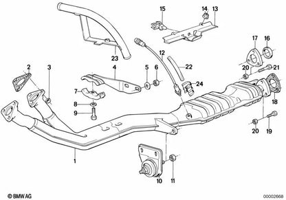 BMW E28, E34, E24, E23, E32 (OEM 18211175787) Clamp. Original BMW