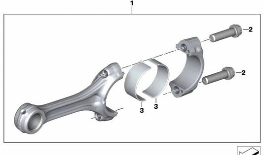 Semicojinete azul OEM 11248551568 para motos BMW S1000RR, S1000XR, M1000RR, G310R, C400GT… y más. Original BMW Motorrad.