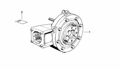 Diferencial trasero OEM 33111451833 para motos BMW K75, K75C, K75S, K75RT (1985-1995). Original BMW Motorrad.