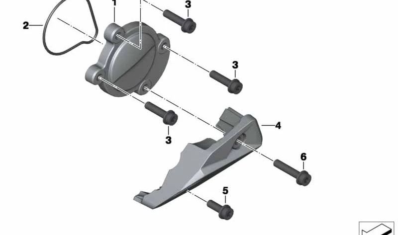 Junta de tapa de cárter OEM 11147720969 para BMW Motorrad K 1600 GT, K 1600 GTL, K 1600 Bagger... y más. Original BMW Motorrad.
