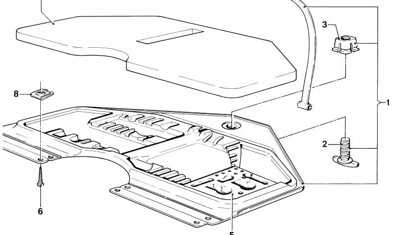 Amortiguador de goma OEM 71111113754 para BMW E21, E12, E24. Pieza original BMW. Ideal para reducir vibraciones en el interior, parte del kit de herramientas de maletero.