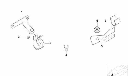 Supporto di rendimento della gestione OEM 3241229614 per BMW E39. BMW originale BMW.