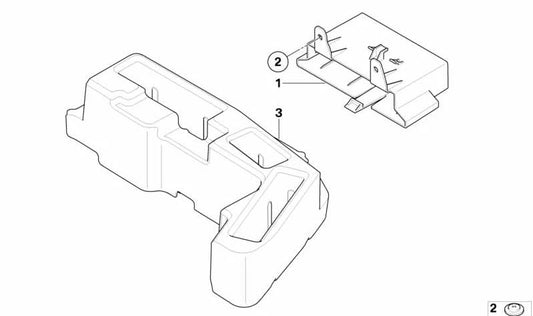 Holder CVM pour la série BMW 1 E88 (OEM 61357195197). BMW d'origine