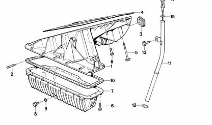 Junta tórica (O-Ring) OEM 11431715558 para BMW E30, E34, E36, E46, E39, E60, E61, E65, E66, E67, E87, E90, E91, E92, E93, F10, F11, X3 E83, X5 E53, Z3, Z4 E85. Original BMW.