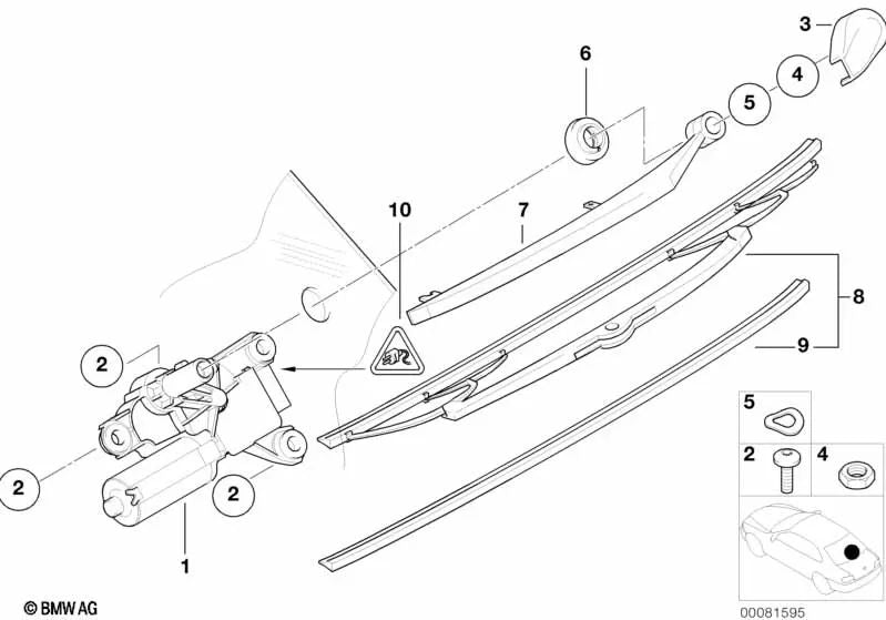 Spring for BMW X5 E53 (OEM 61628244453). Genuine BMW.