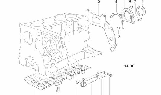 Soporte OEM 12522245611 para BMW E36, E46 y E39. Pieza original BMW para fijación en sistema de motor. Ideal para mantenimiento o sustitución en vehículos compatibles.