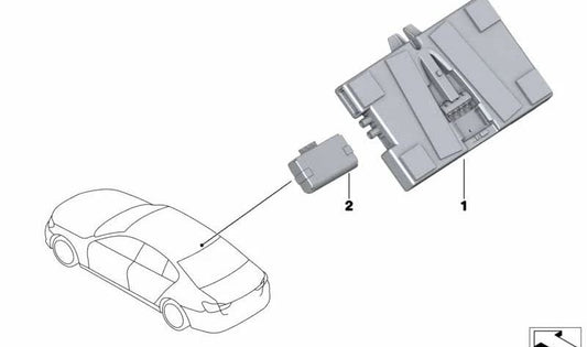 Módulo Telemático Communication Box 3 OEM 84109877777 para BMW X3 G08 (modelos iX3 X41HA0 y X42HA0). Compatible con producción entre 01/09/2020 y 31/08/2021. Original BMW.
