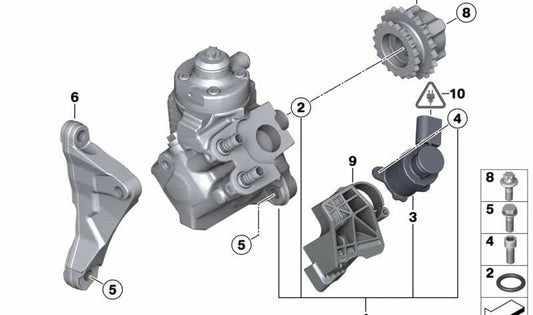 OEM 135285190 camshaft pinion for BMW F20, F21, F40, F45, F46, F48, F39 and Mini F54, F55, F56, F57, F60. Original BMW and Mini.