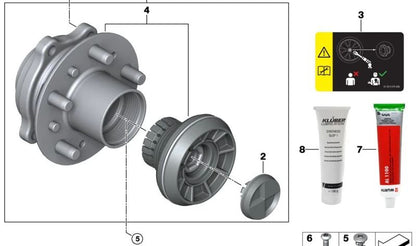SYNTHESO GLEP 1 Lubricating Grease for BMW Series 2 G87, Series 3 G80, G81, Series 4 G82, G83 (OEM 83239407778). Genuine BMW