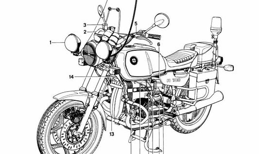 Parabrisas OEM 46632307330 para BMW Motorrad R247 R 80 (1984-1995) y R 65 (1985-1993). Cristal delantero original BMW para motos clásicas.