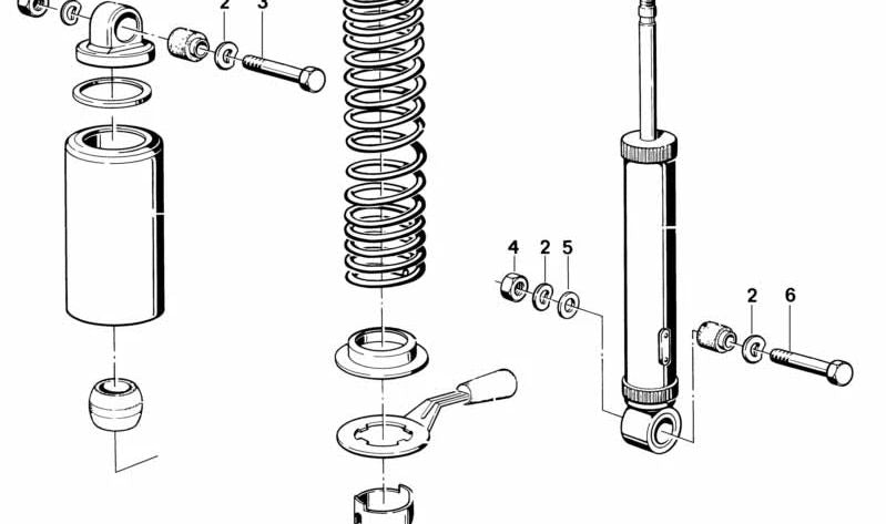 M10X45 OEM hexagonal screw 33531232702 for BMW R50, R60, R75, R80, R90, R100, K75, K100, K1100, K1200, R1150, R1200, F650, F800, K1300, S1000, K1600. Original BMW.