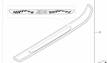 Embellere destro in entrata OEM 51477979360 per BMW E92 M3 (Modelli KG91, KG92, WD91, WD92). Compatibile con la produzione tra il 2007-2013. BMW originale.