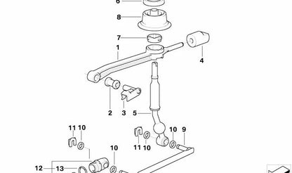 Varilla de cambio OEM 25111222780 para BMW Z3 E36 (modelos 2.8 CH31, CH32, CH33, CH41, CH42, CH43, CJ31, CJ32, CJ33, CJ41) con cambio manual o automático. Original BMW.